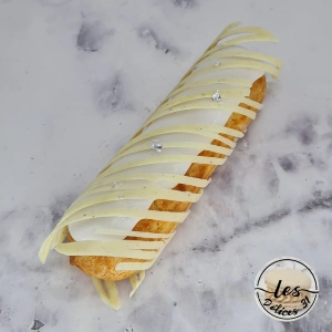 Eclair vanille et chocolat blanc