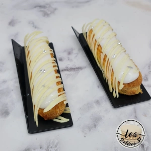 Eclair vanille et chocolat blanc