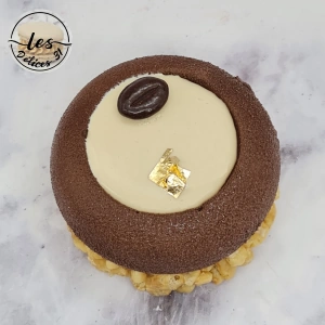 Entremet café et riz soufflé