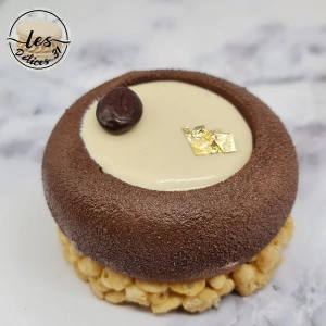 Entremet café et riz soufflé