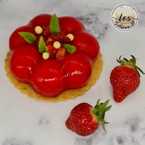 Entremet aux fraises