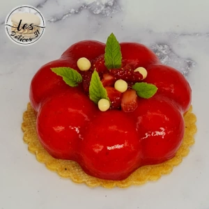 Entremet aux fraises