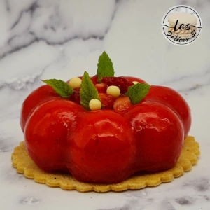 Entremet aux fraises