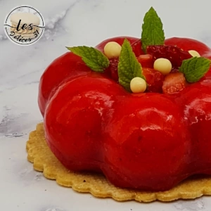 Entremet aux fraises