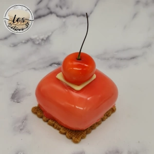 Entremet cerise