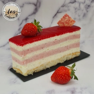 Gâteau fraise et vanille