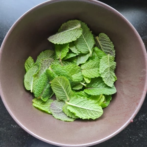 Gâteau fraise et menthe