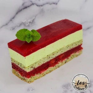 Gâteau fraise et menthe