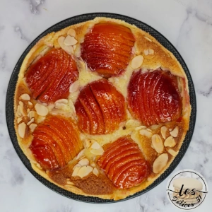 Tarte Bourdaloue aux pêches