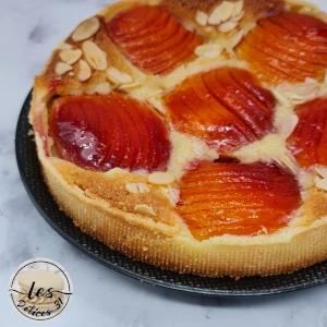 Tarte Bourdaloue aux pêches