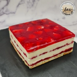 Gâteau pêche blanche framboise