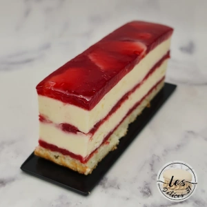 Gâteau pêche blanche framboise