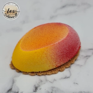 Entremet pêche fraise