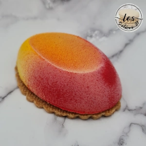 Entremet pêche fraise