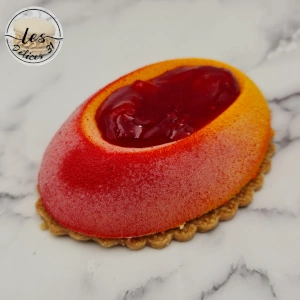 Entremet pêche fraise