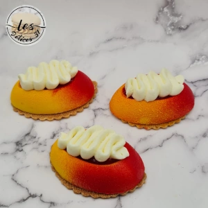 Entremet pêche fraise