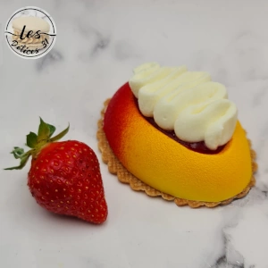 Entremet pêche fraise