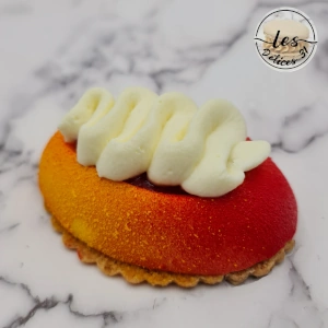 Entremet pêche fraise