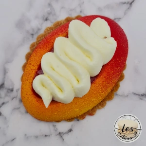 Entremet pêche fraise