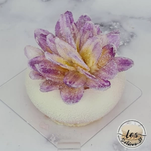 Entremet fraise et notes florales