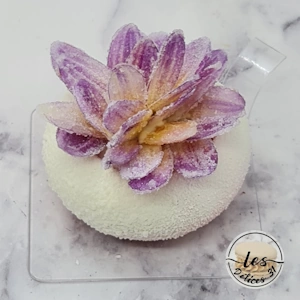 Entremet fraise et notes florales