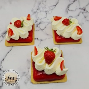 Tartelette fraise et chantilly