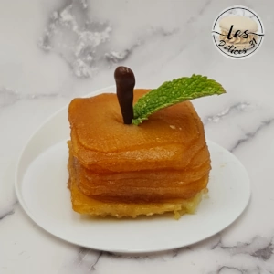 Tartelette tatin cube