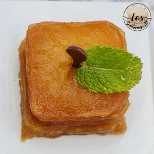 Tartelette tatin cube