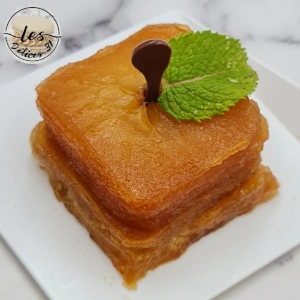 Tartelette tatin cube