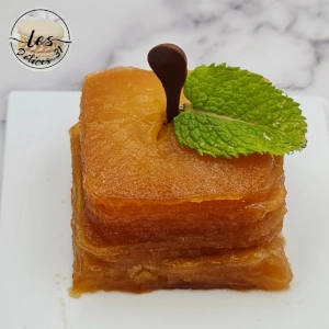 Tartelette tatin cube