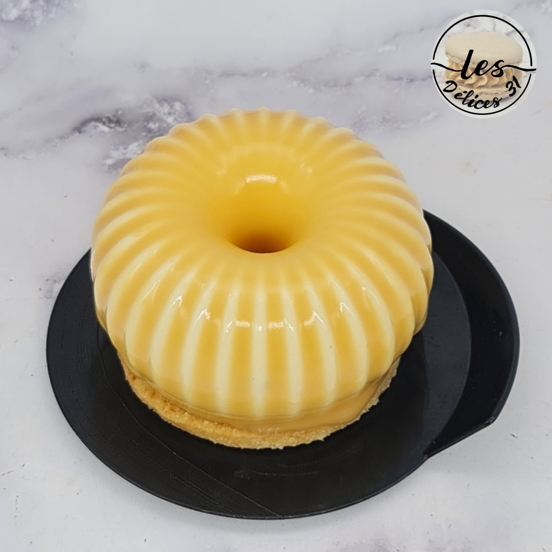 Recette Entremet à la mangue avec le moule Raggio Silikomart