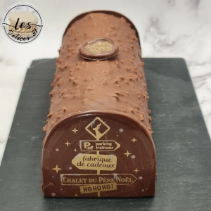 Bûche noisette vanille