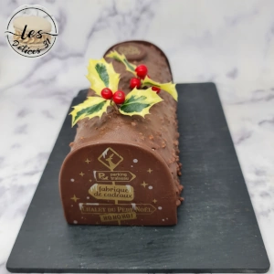 Bûche noisette vanille