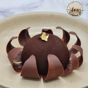 Entremet vanille et praliné