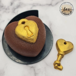 Entremet cœur praliné