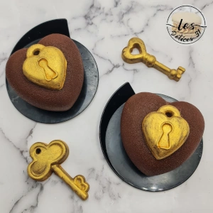 Entremet cœur praliné