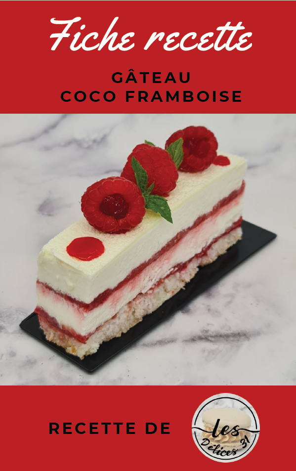 Gâteau framboise coco