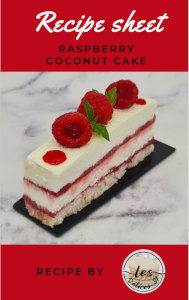 Gâteau framboise coco