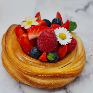 Tartelette croissant fruits rouges