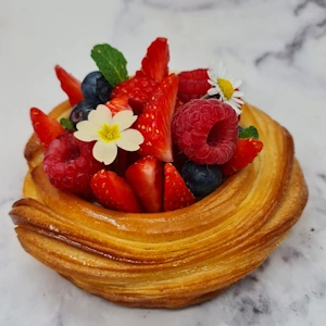 Tartelette croissant fruits rouges