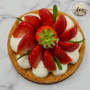 Tartelette sablée aux fraises