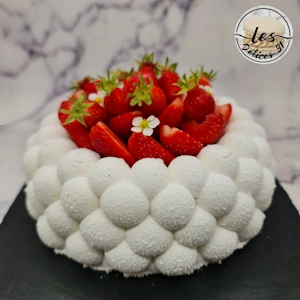 Gâteau fraise et vanille