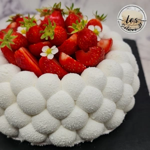 Gâteau fraise et vanille