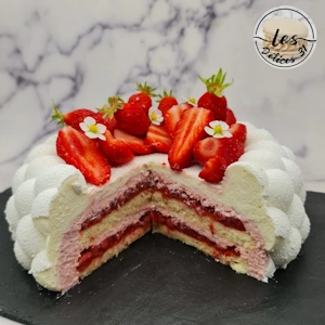 Gâteau fraise et vanille