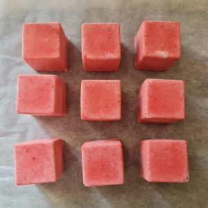 Cube fraise pistache