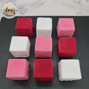 Cube fraise pistache