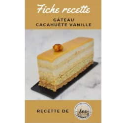 Ebook - Fiche recette - Gâteau cacahuète vanille