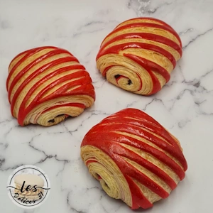 Chocolatine bicolore rose