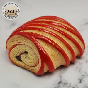 Chocolatine bicolore rose