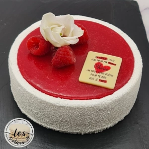 Entremet framboise citron